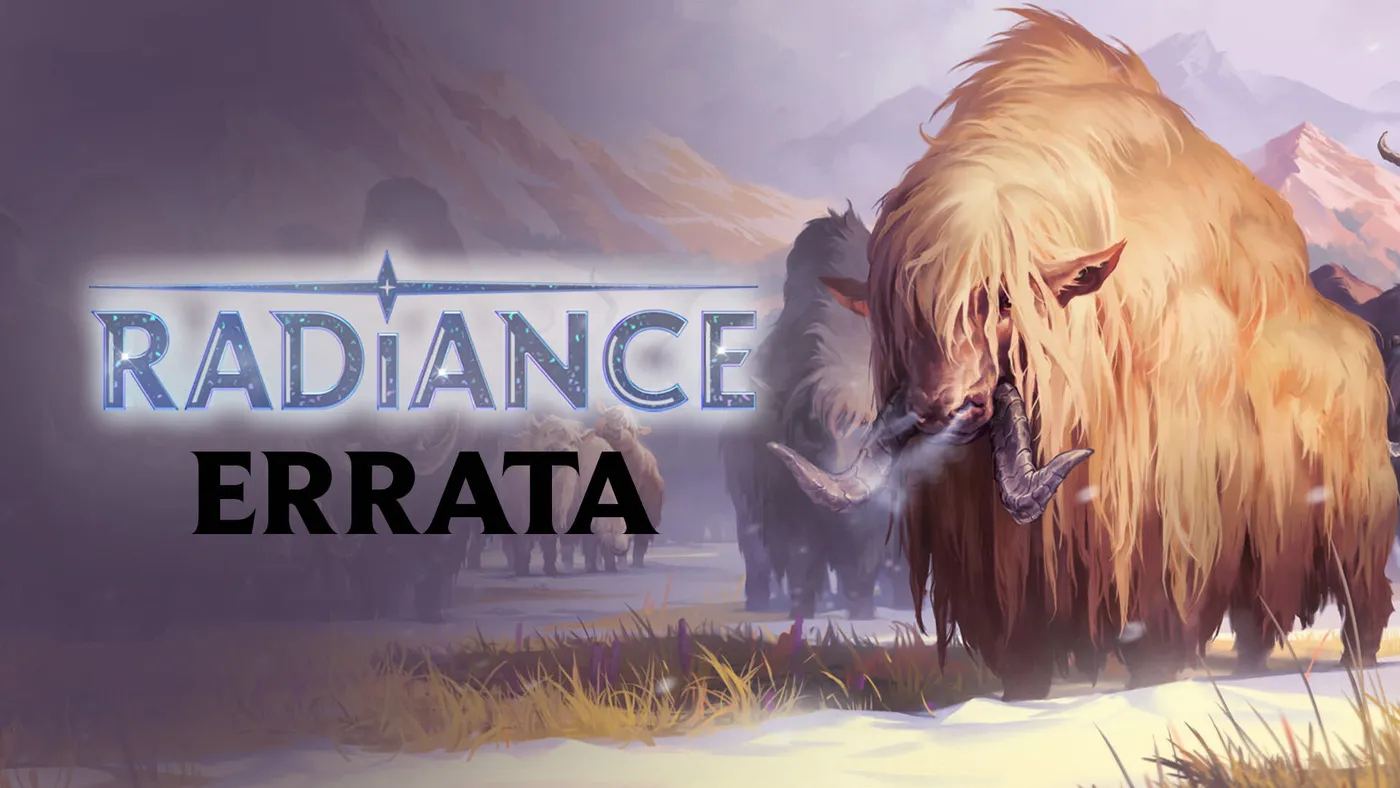 Les errata Radiance
